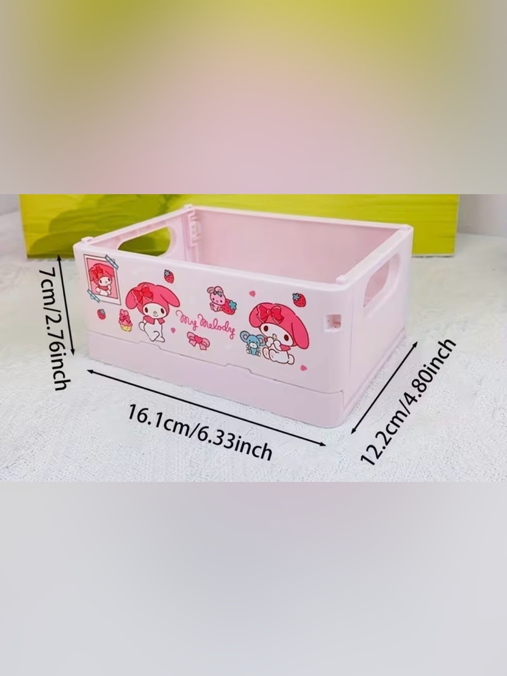 NEW Pompompurin Yellow Storage Crate ๐๐ค - Picture 3 of 3